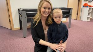 Nonprofit founder Alicia Mathieu and her son Levi
