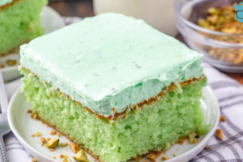 This Easy Green Pistachio Cake Starts With A Boxed Cake Mix