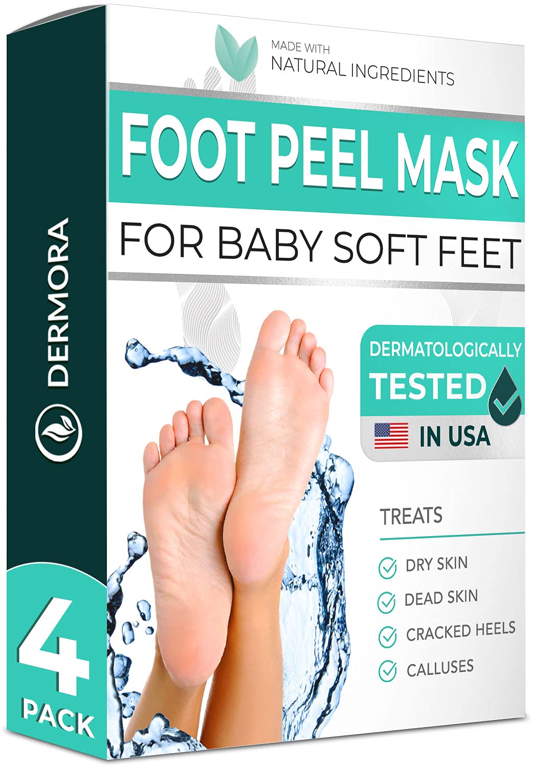 This foot peel mask provides soft, smooth results that fans love