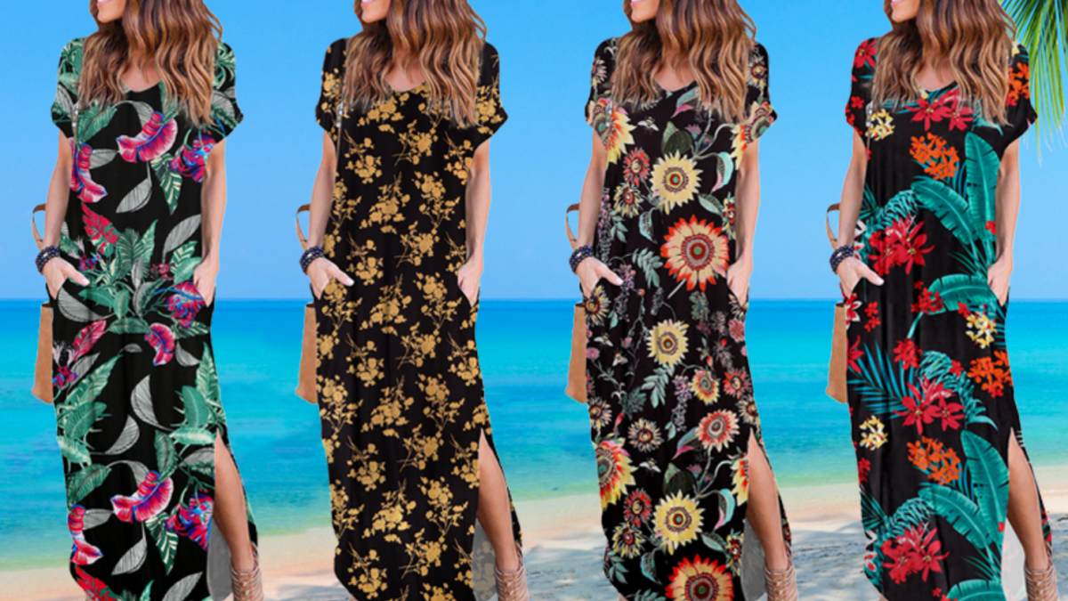 Summer maxi dresses in multiple prints