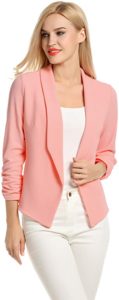 women's pink blazer