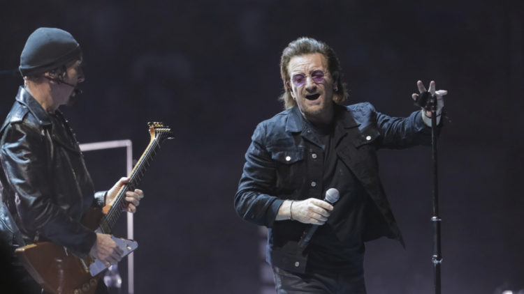 U2's The Edge, Bono perform