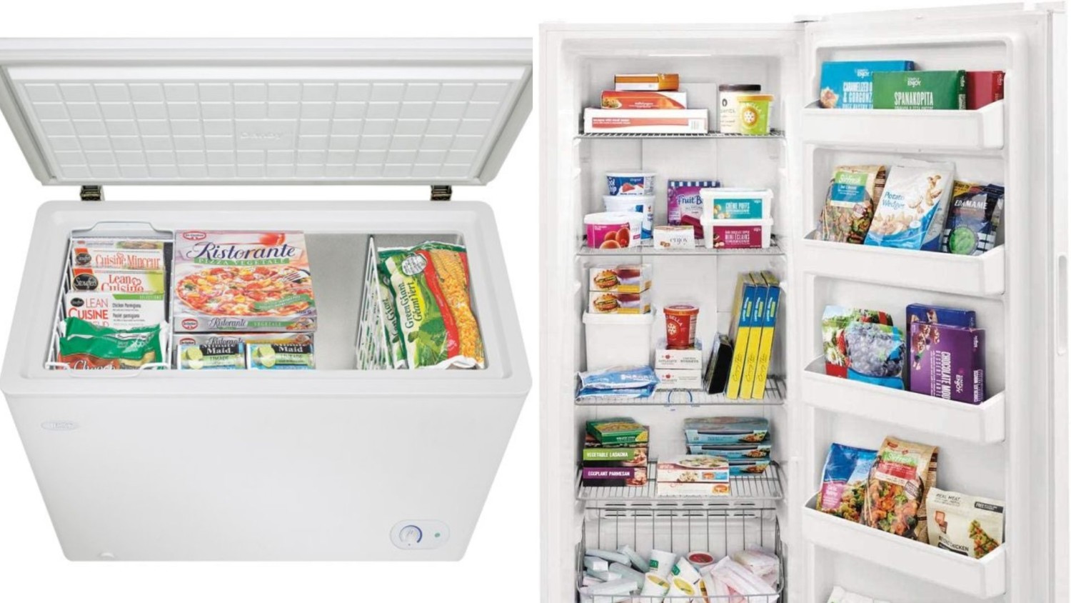 These freezers are perfect for extra storage in your garage or basement