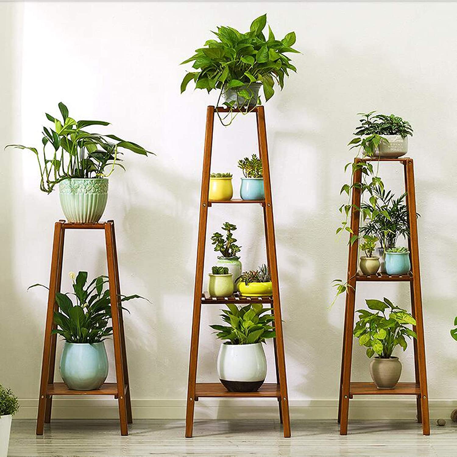 Magshion Bamboo Tall Plant Stand