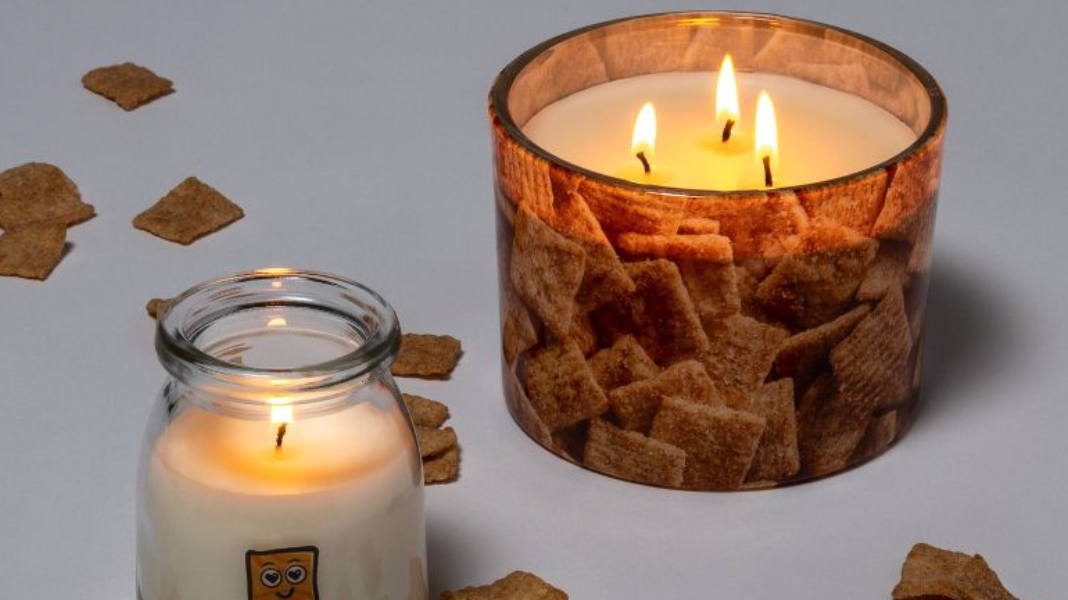 Cinnamon Toast Crunch-scented candles at Target