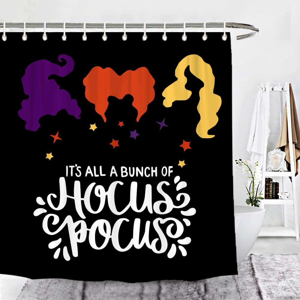 Hocus Pocus themed shower curtain