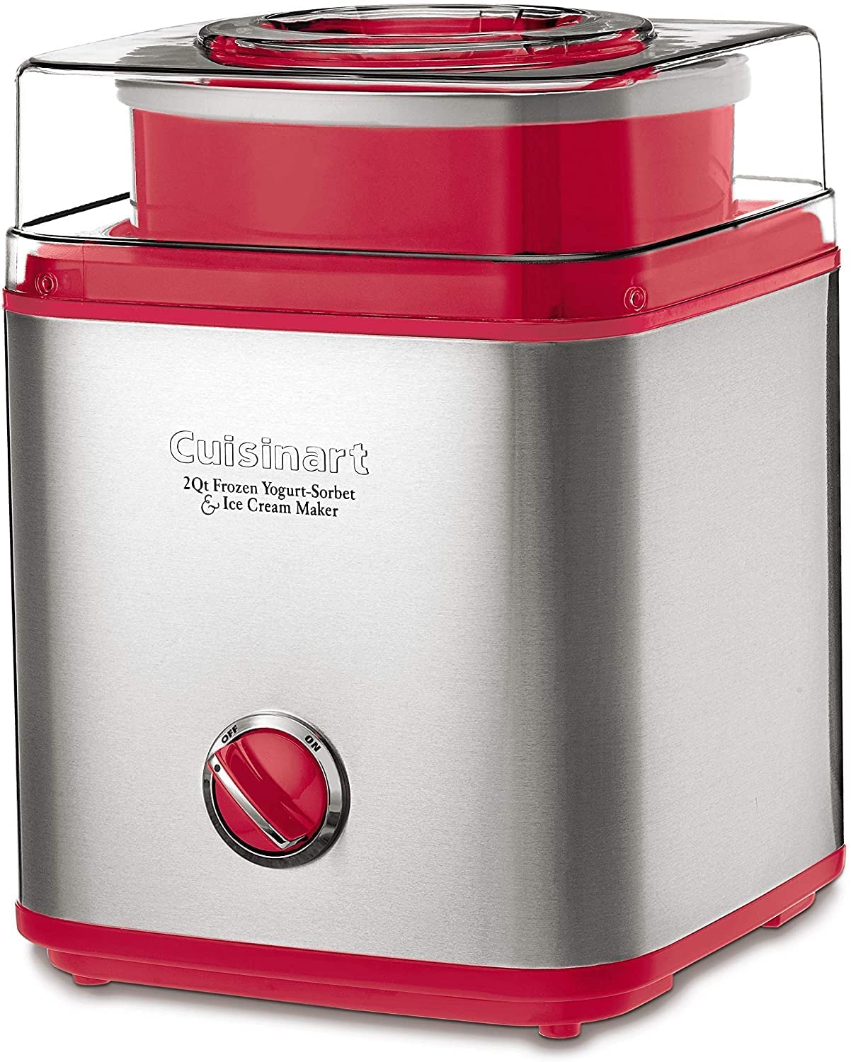 Red and Silver Ice Cream Maker