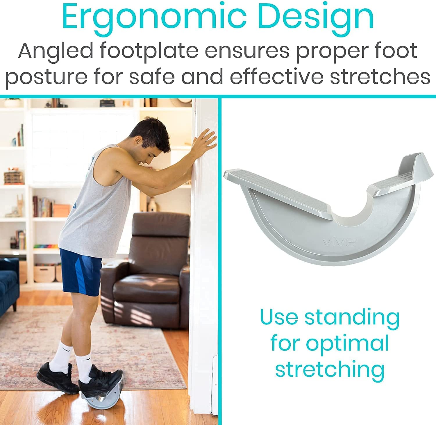 ergonomic calf stretcher