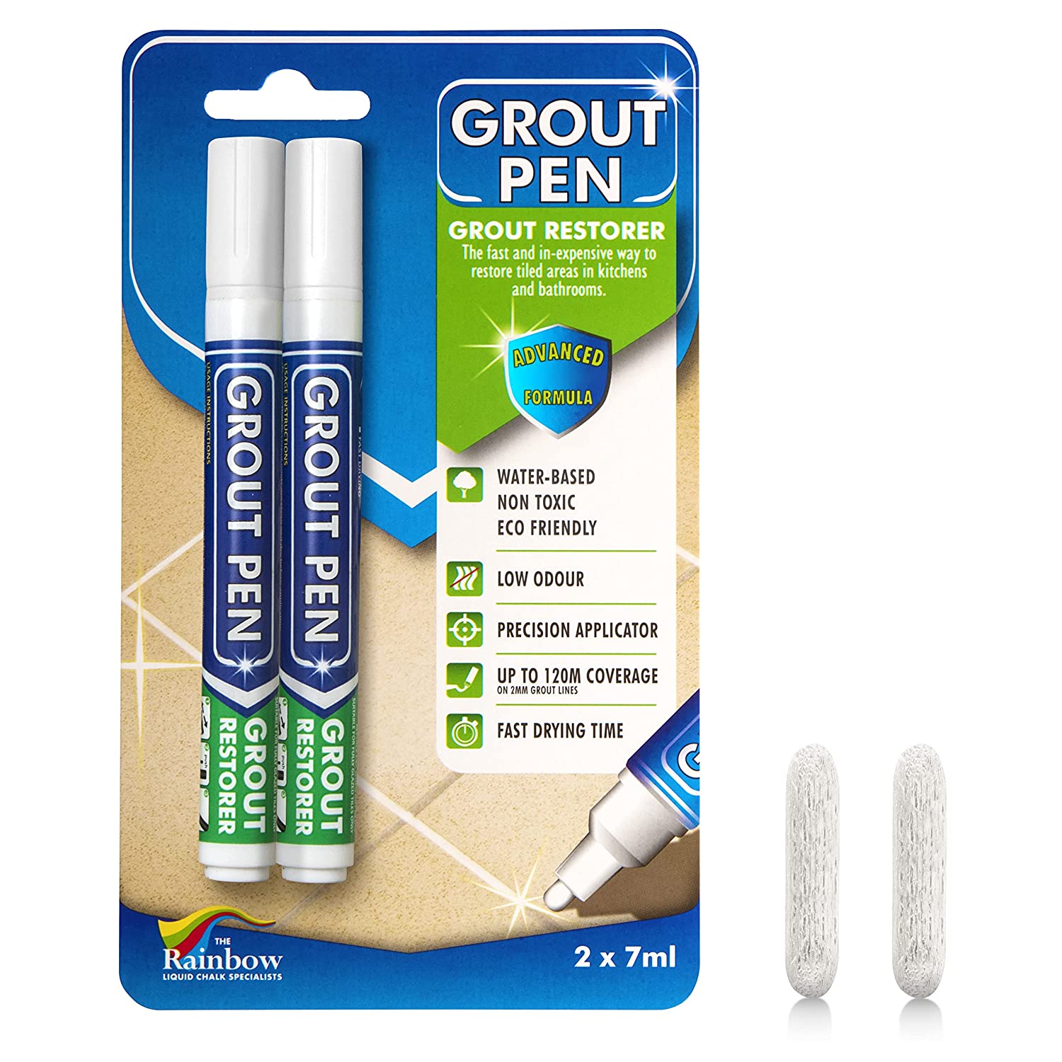 white grout pen dual pack