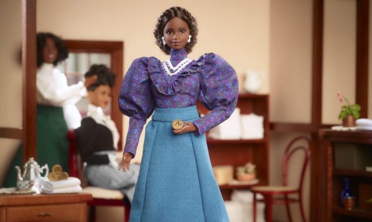 Barbie's Madam CJ Walker doll is shown.