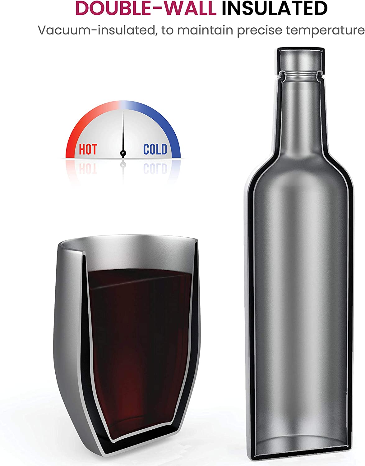 stainless steel wine flask