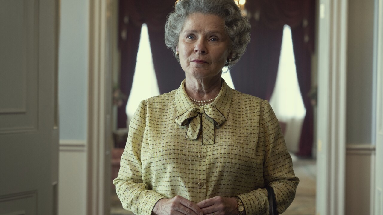 Imelda Staunton as Queen Elizabeth in "The Crown."