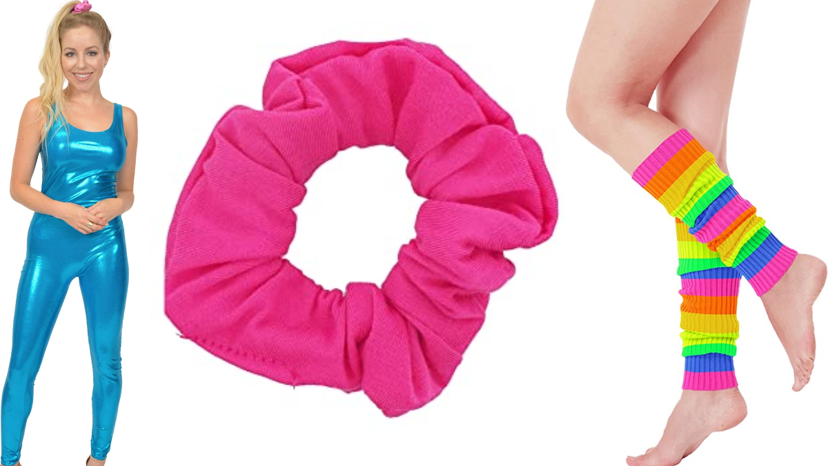 Accessories used for creating a Barbie costume found on Amazon.