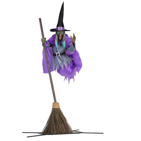 Home Accents Holiday 6 ft Animated Illuminated Wizard Halloween Animatronic  22SV23265 - The Home Depot