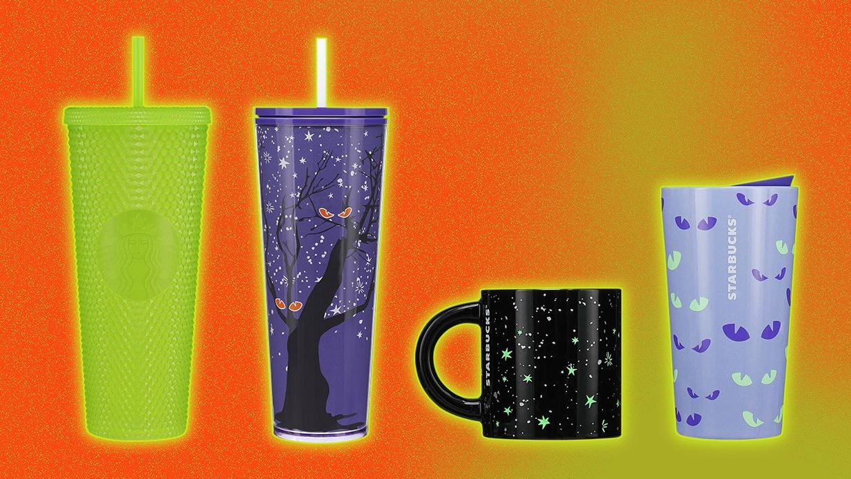 Starbucks glow in the dark mugs, cups