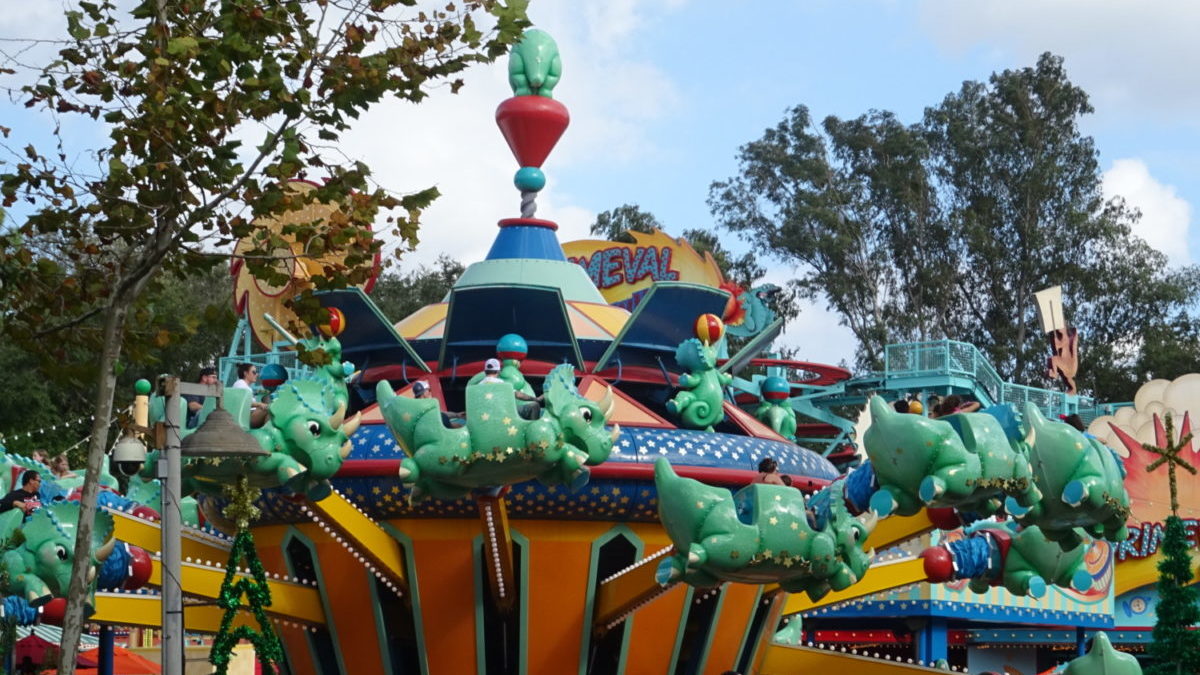 The TriceraTop Spin at Dinoland U.S.A. inside Disney's Animal Kingdom.