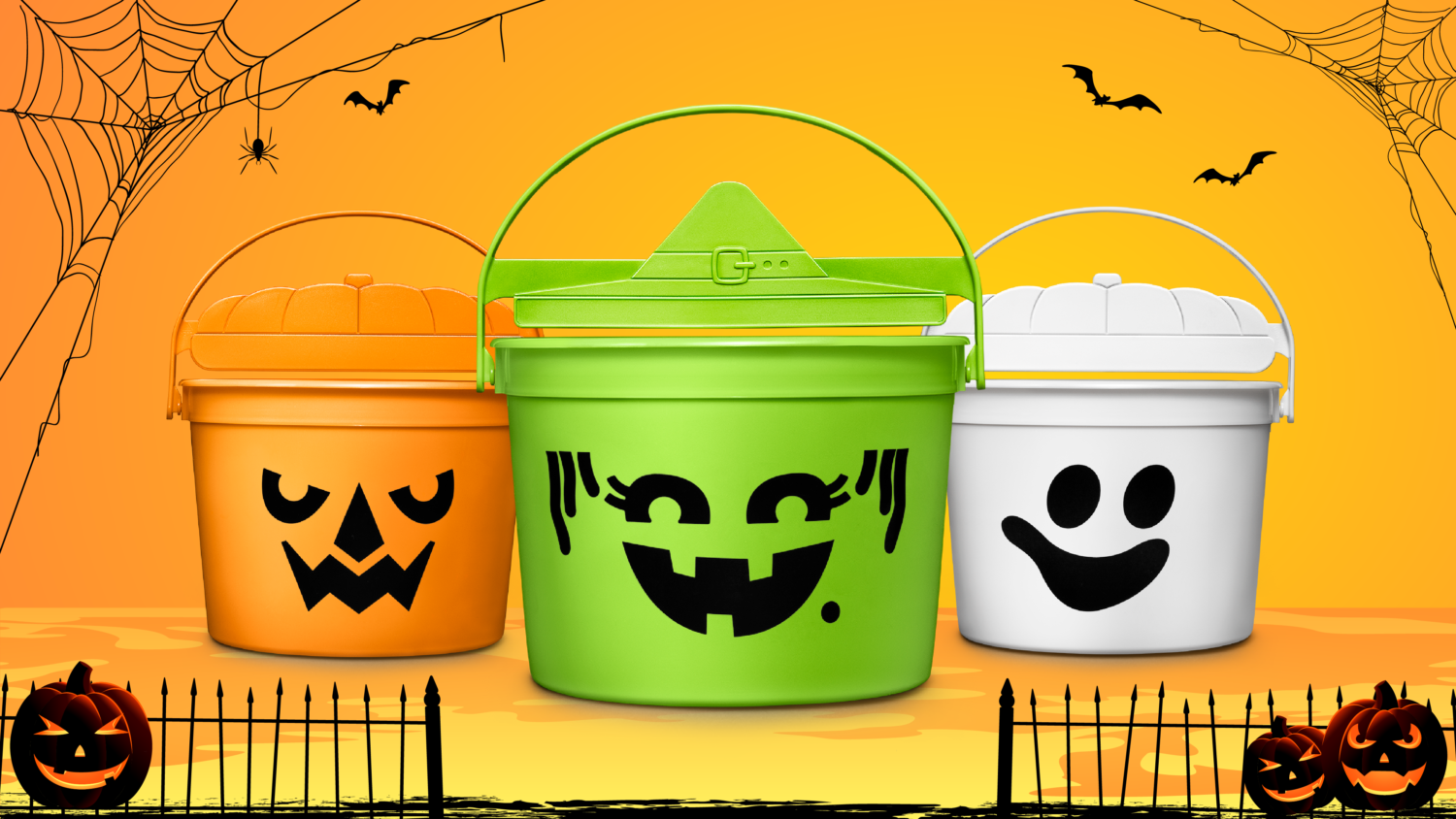 McDonald's Halloween Happy Meal Boo Buckets