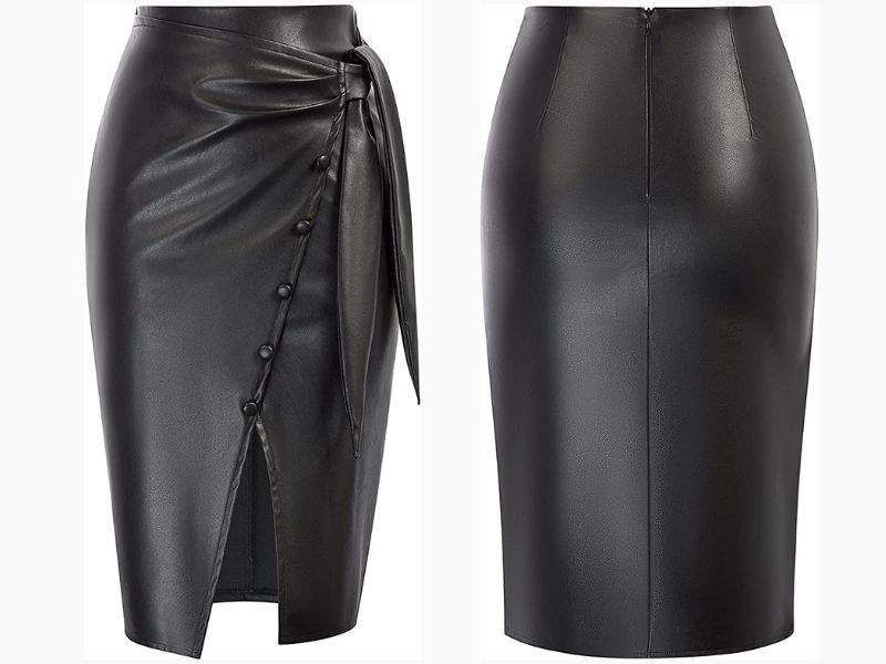 Your new favorite black leather skirt is probably on Amazon right now