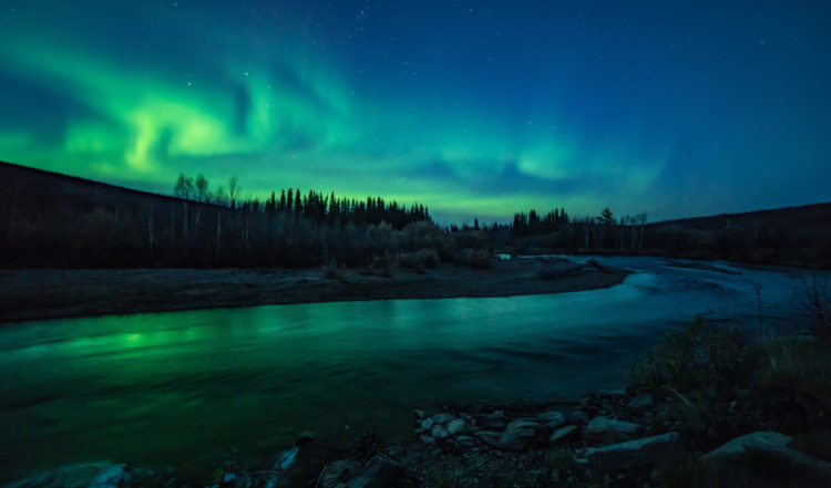 Northern lights over Fairbanks, Alaska