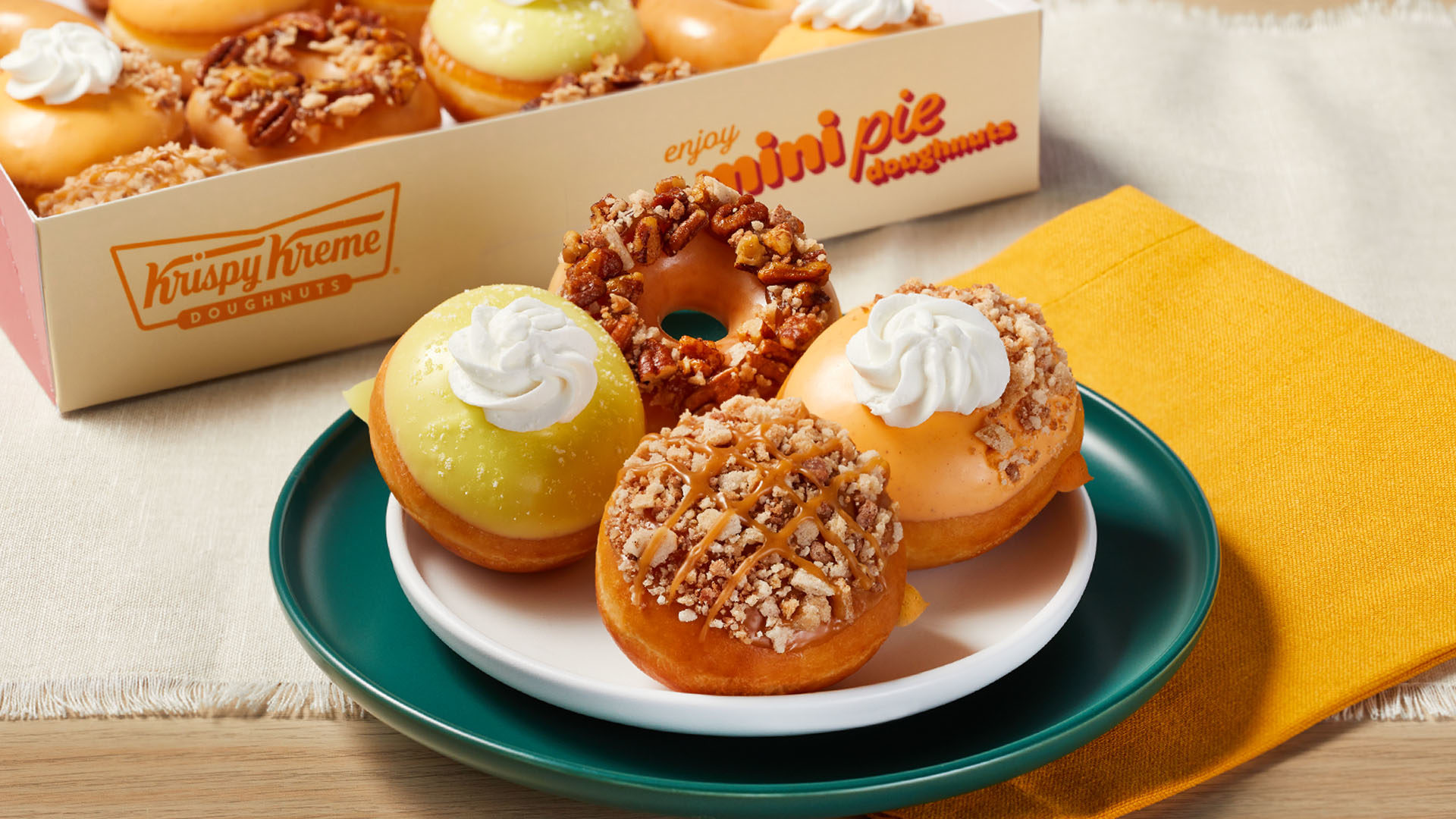 Krispy Kreme's Thanksgiving mini pie donuts