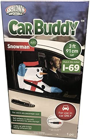 Christmas Inflatables Snowman Car Buddy Inflatable Ride-Along - 3.5'