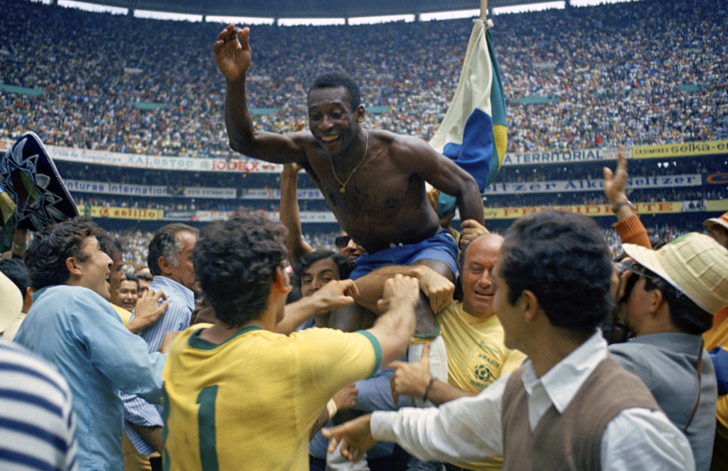 Brazil's Pele after 1970 World Cup win