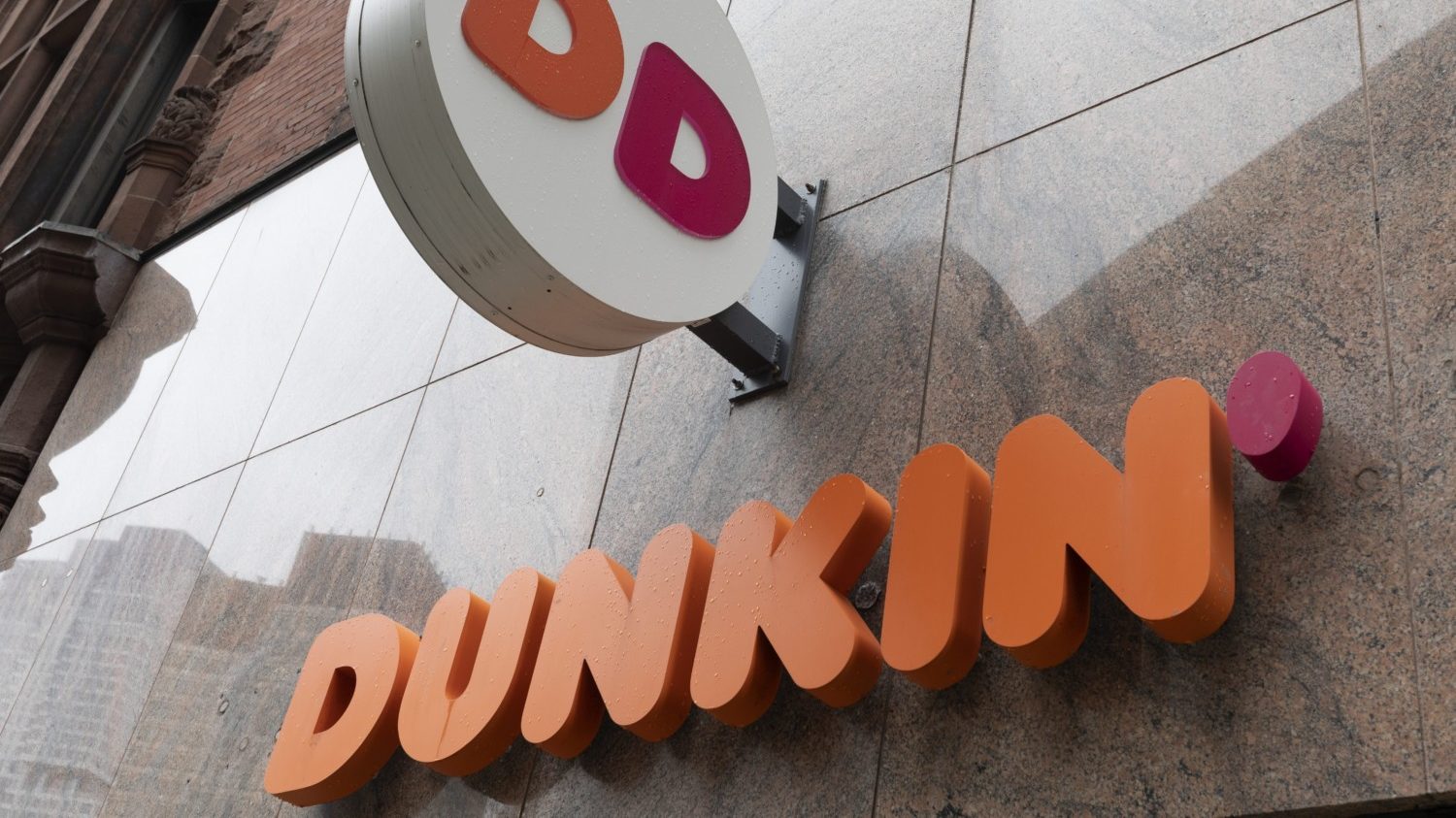 Dunkin Donuts Logo on storefront