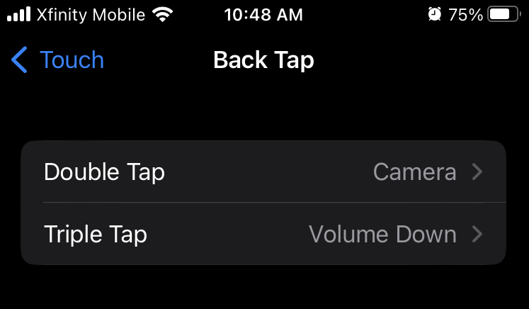 iPhone double and triple tap