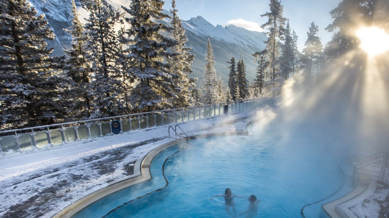Winter in Banff Upper Hot Springs