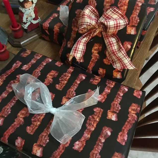 Bacon-Scented Wrapping Paper Is Perfect For Gifts For Bacon-Lovers