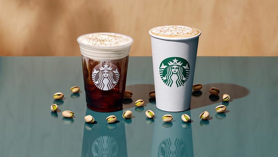 Starbucks limited-time pistachio beverages 