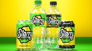 New Starry soda in cans and bottles