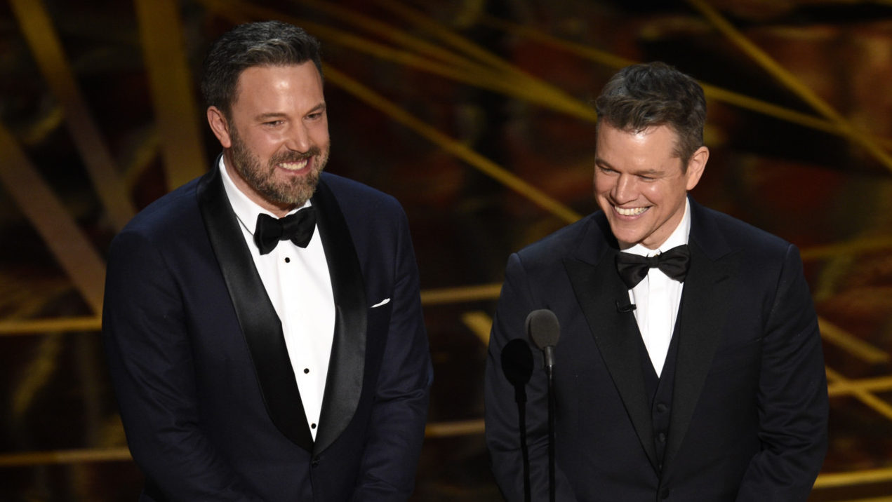 Ben Affleck and Matt Damon at awards show