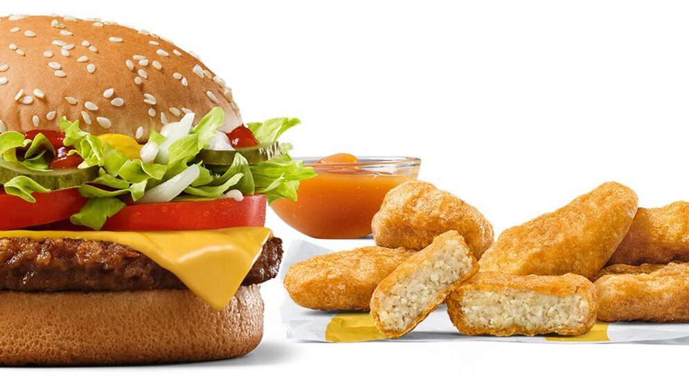 McDonald's McPlant burger and nuggets