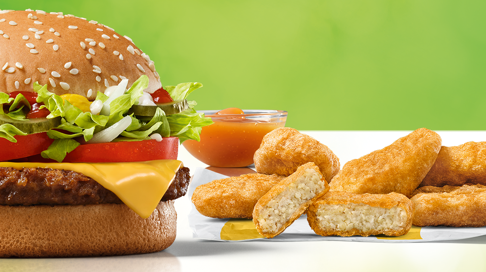 McDonald's McPlant burger and nuggets