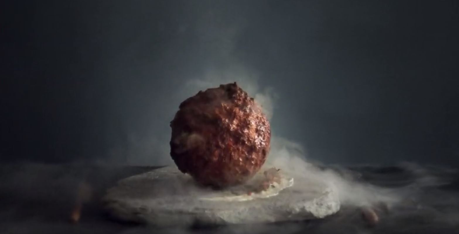 Lab-grown mammoth meatball