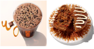 New Dunkin' chocolate cold brew and muffin