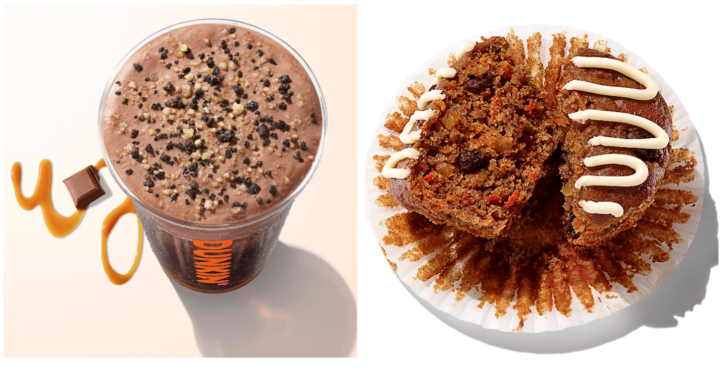 New Dunkin' chocolate cold brew and muffin