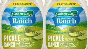Bottles of Hidden Valley's pickle ranch