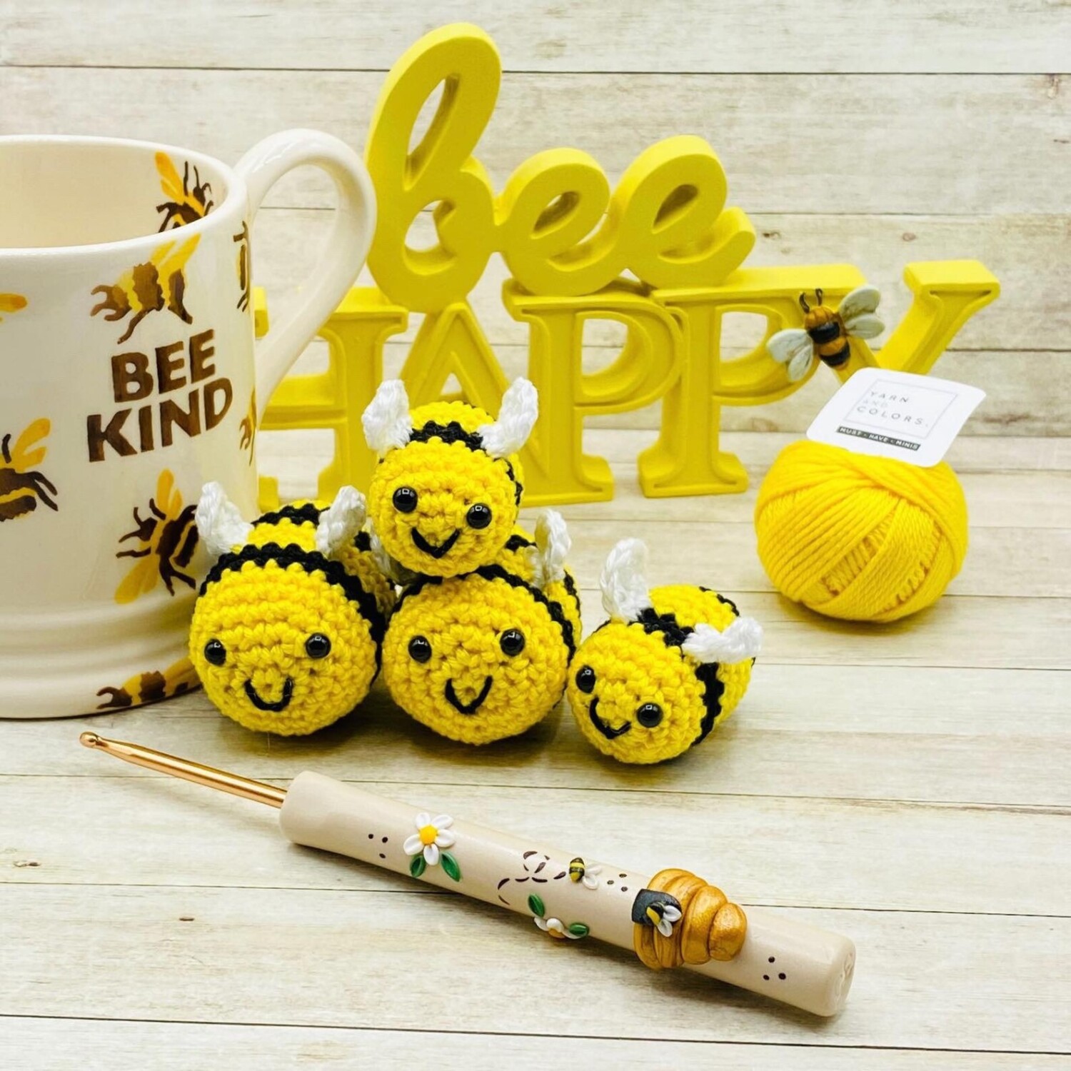 Crochet Busy Bees from pattern