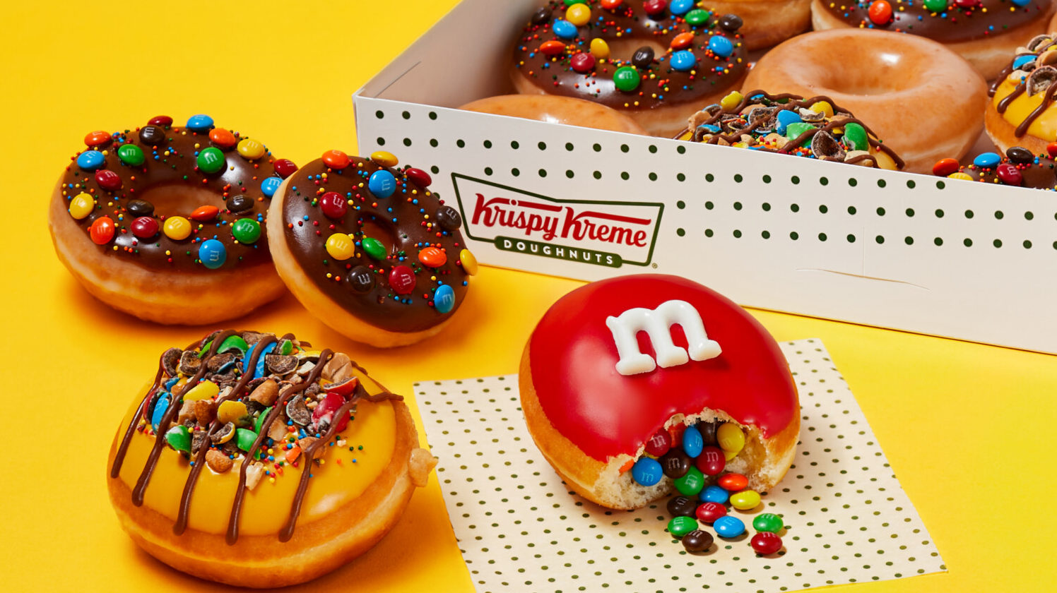 Krispy Kreme's M&M's donuts