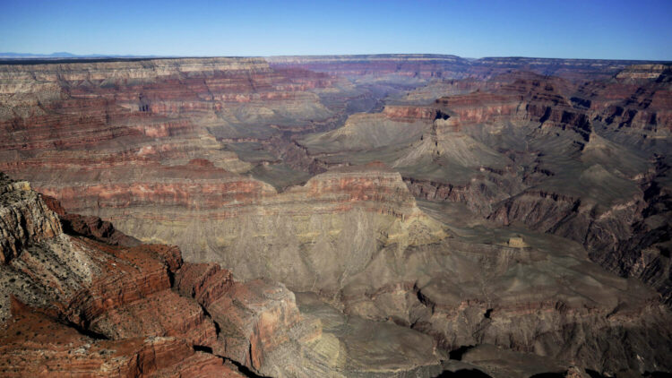 Wide vista of the Grand Canyon