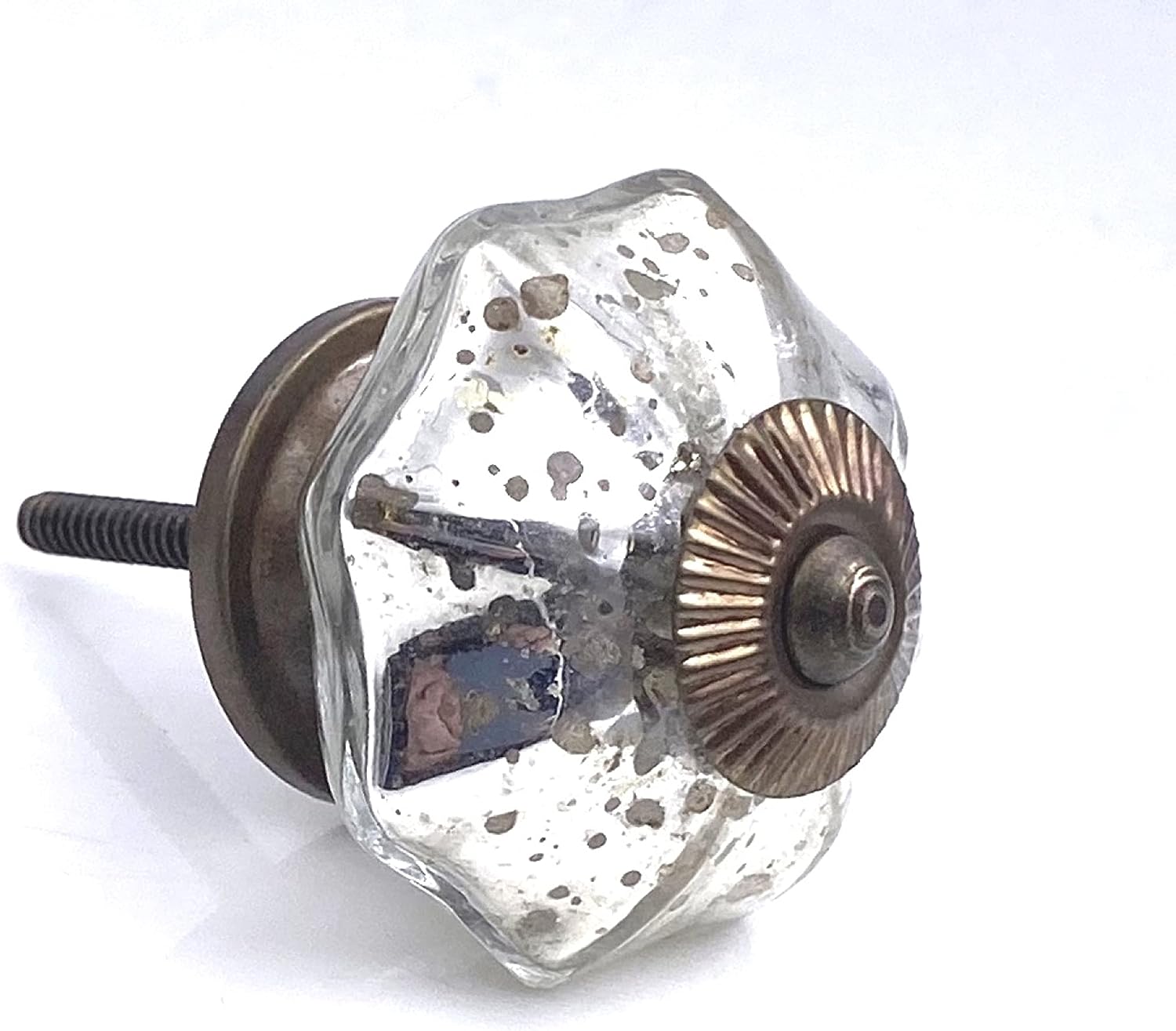 antique mercury glass knob