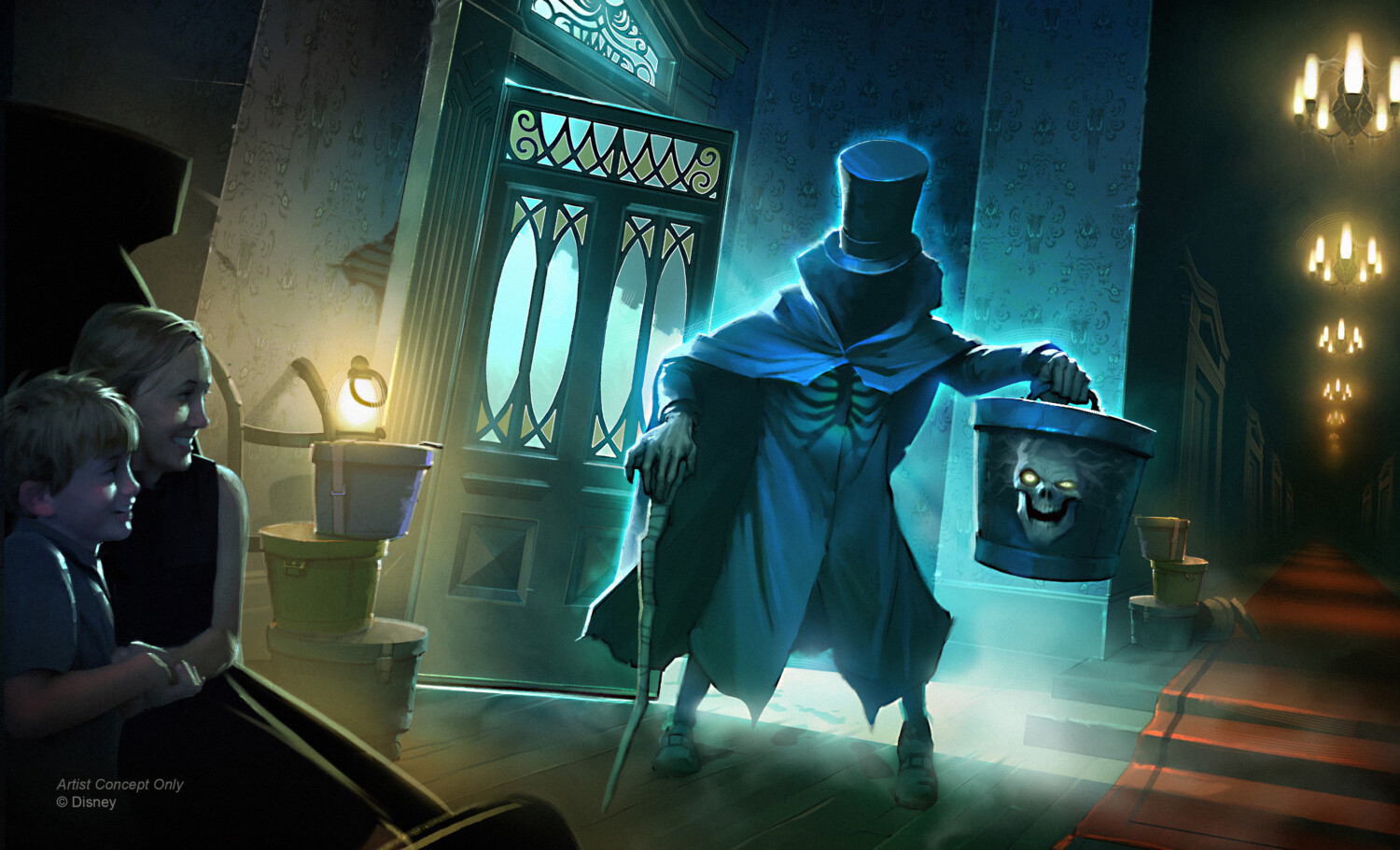 Hatbox Ghost featured in Disneyland’s version of Haunted Mansion
