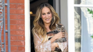 Sarah Jessica Parker holds kitten in 'And Just Like That...'