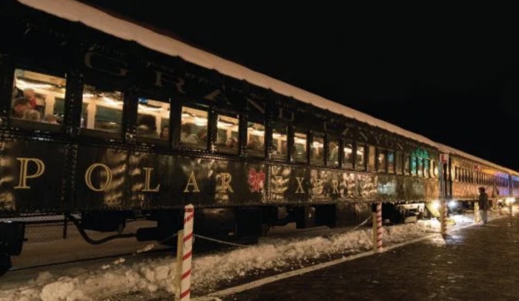 Grand Canyon Railway's Polar Express train cars