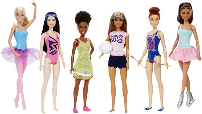 Barbie athletes 6-doll set