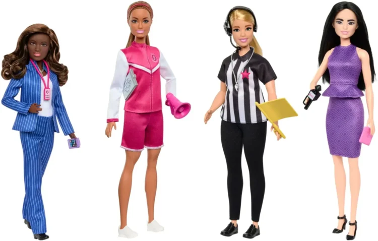 Barbie women in sports doll set