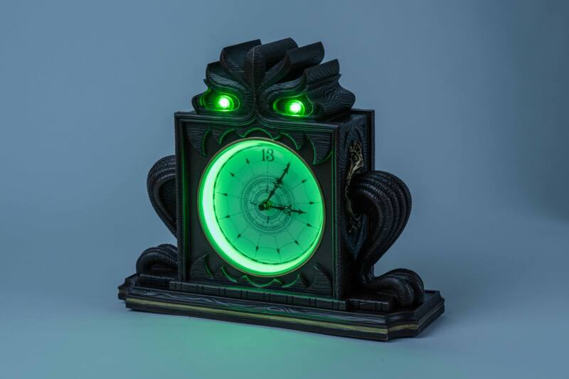 Haunted Parlor Mantel Clock