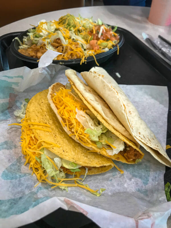 Taco Bell hard and soft tacos